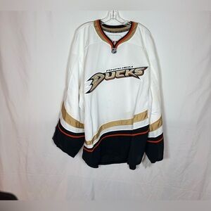 Reebok MiC Anaheim Ducks Goalie Style Team Issued Away Hockey Jersey 58